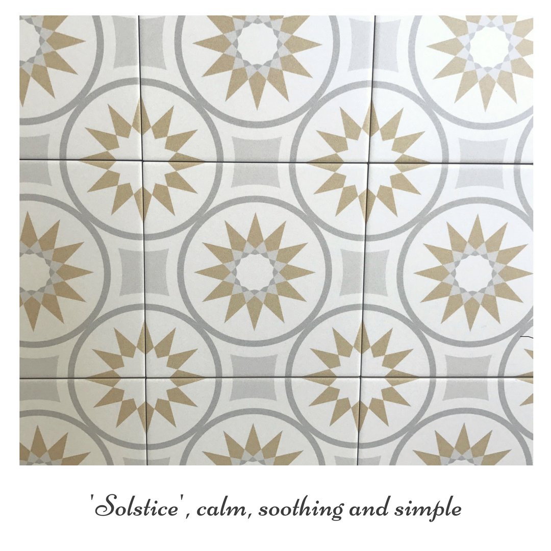 CollinsonTiles's tweet photo. 'Solstice' 20x20cm floor tiles £38.45 per sqm, Perfectly matched with 'Infinity basic grey' 40x25cm £25.25 per sqm #patternedfloortiles #tiletrends #bathroomtrends #interiordesign #diytiling #happy #bathroomideas #independentcompany #familyrun https://t.co/DVWilsNvWw