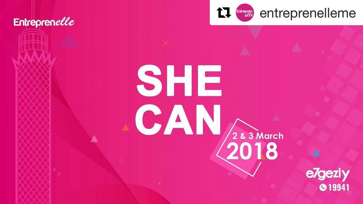 InjazEgypt's tweet photo. •INJAZ Egypt’s Incubated Team• @EntreprenelleME are having their amazing “SHE CAN” Event in March. Don’t miss it and get your ticket now ! We are proud to witness their accelerated success, Since their participation in our •Women’s Entrepreneurship Program • 2017. #WEP2017 https://t.co/65NYTWcC36