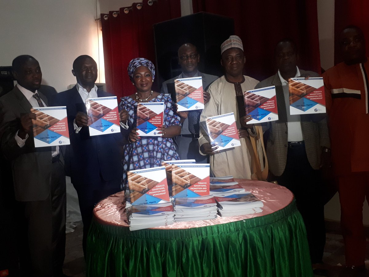 tobaccofreeng's tweet photo. Presentation of the Tobacco Advertising, Promotion and Sponsorship in Lagos State Report in Abuja. Study was conducted by the NISD with support from @TobaccoFreeKids https://t.co/OphitEAyub