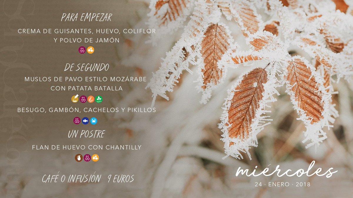 ¡Nuestra propuesta para hoy! #MenúDelDía 🍴😋
#menú #soho #miércoles #comer #dondecomer #coruña #matogrande