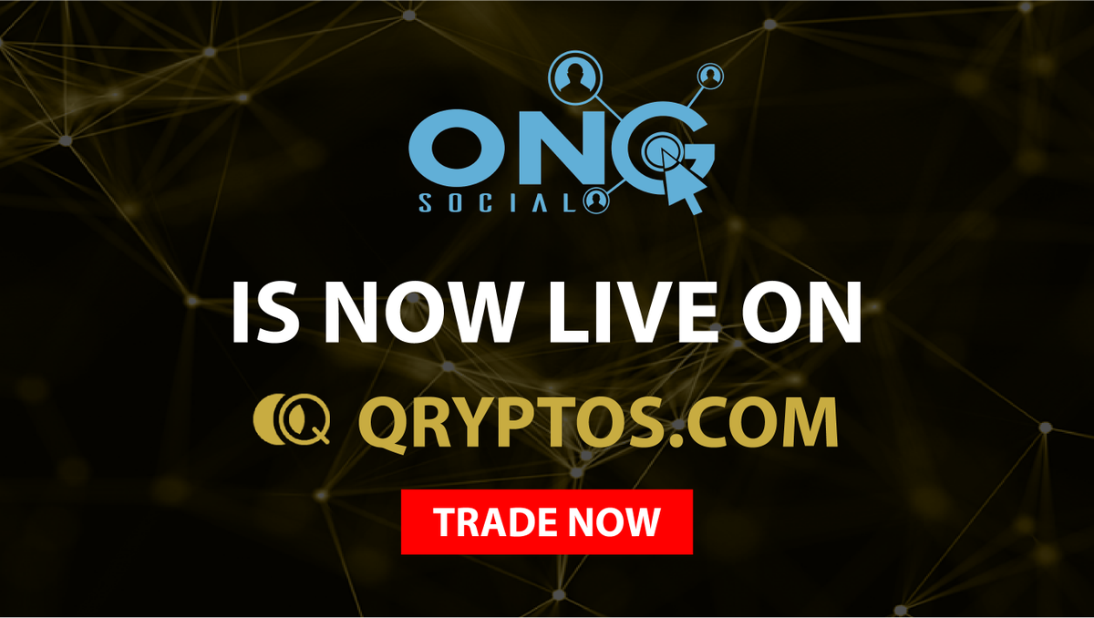 Liquid_Global's tweet photo. We are excited to announce that ONG is now LIVE on QRYPTOS.

QRYPTOS is the first exchange globally to list the @Ong_Social utility token ($ONG)! onG is a social media dashboard with crypto rewards for centralized/ decentralized networks.

Trade now on https://t.co/0ABXBFnLwp! https://t.co/DiVKfoBLGQ