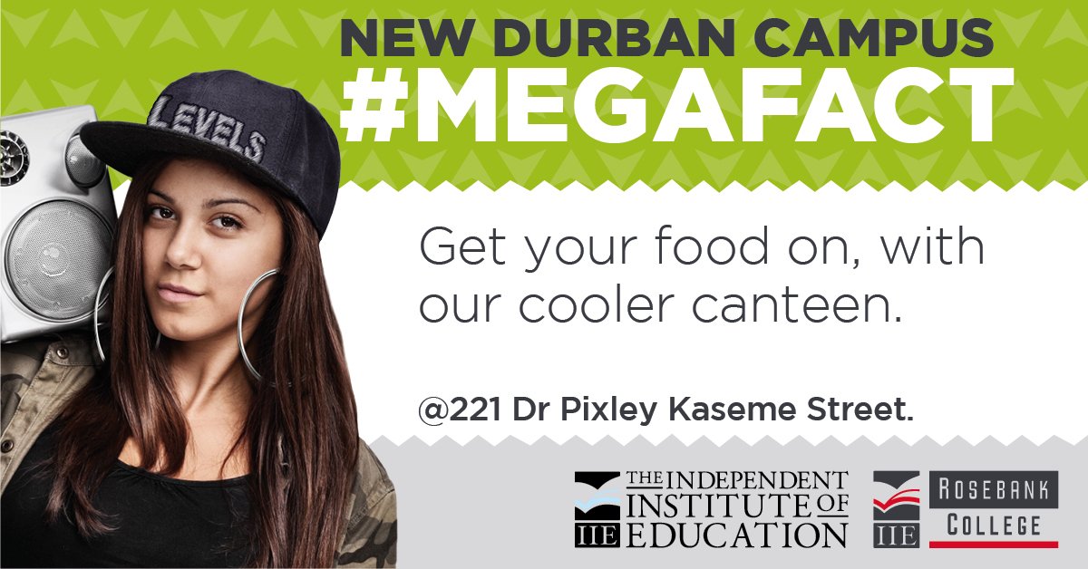 Rosebank_Int's tweet photo. We know food is essential to life, that is why we now have a bigger and cooler canteen for you to enjoy your meals. 

#DurbanMega #RCInspires #2018RegistrationsOpen https://t.co/Tk6T3TqJMP