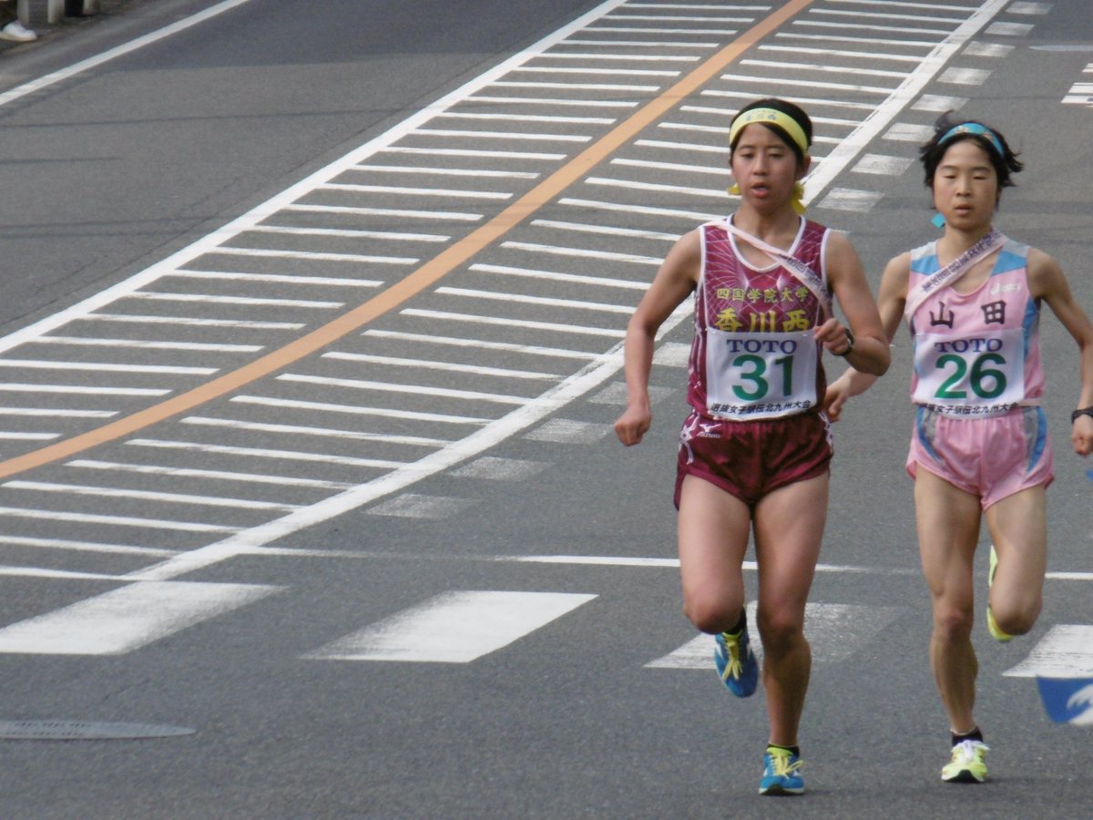 ট ইট র キャプテン 選抜女子駅伝北九州大会 1 21 4区 6 0km 若松世奈さん 宮崎日大 21 22 有田菜々美さん 大分東明 31 渡辺夕奈さん 佐賀清和 21 44 本條菜奈子さん 四学香川西 21 33 西川鶴乃さん 山田 48 東明の有田さんは伸びそうな雰囲気