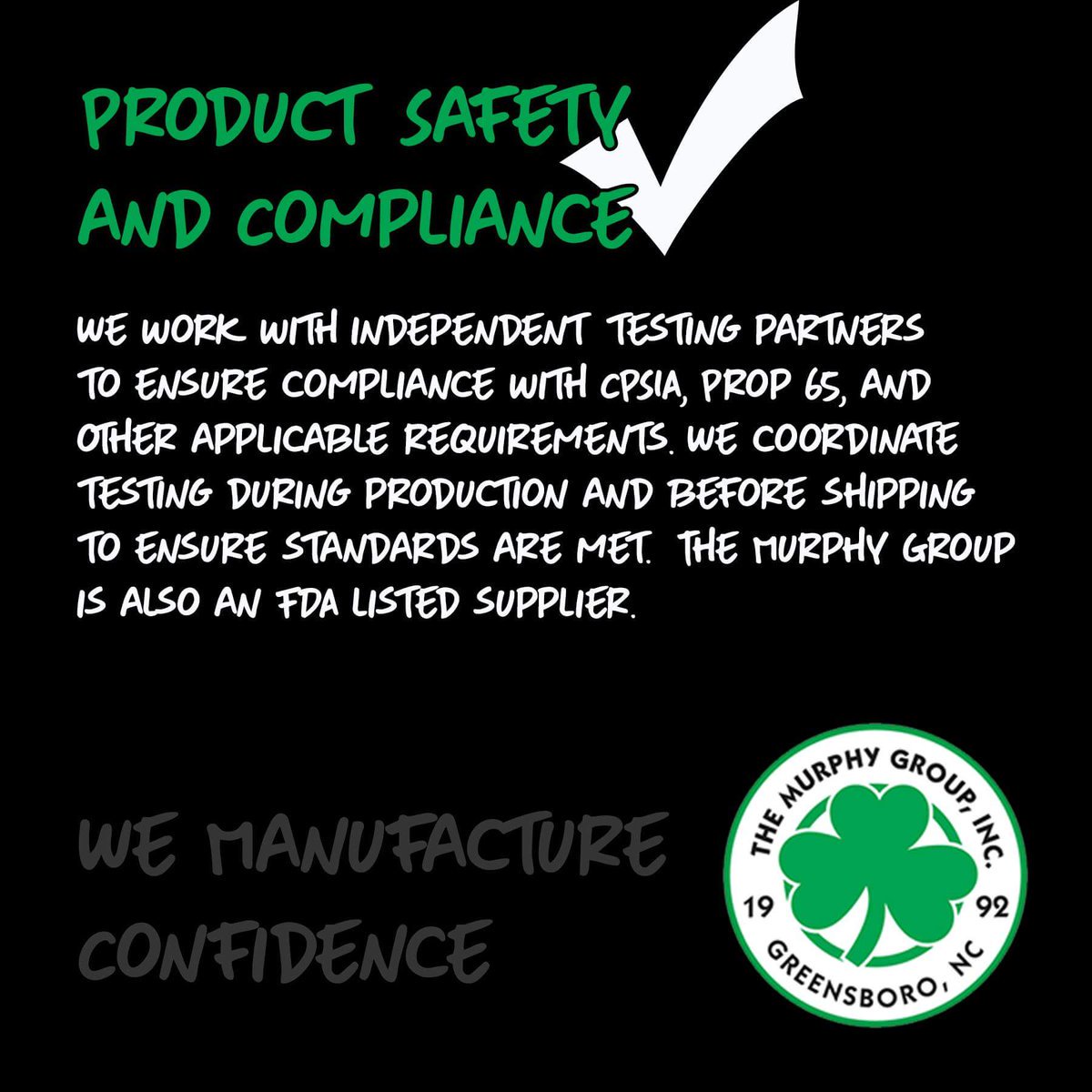 How much do you trust your current sourcing partner? The Murphy Group allows you to market custom #promotionalproducts with confidence!