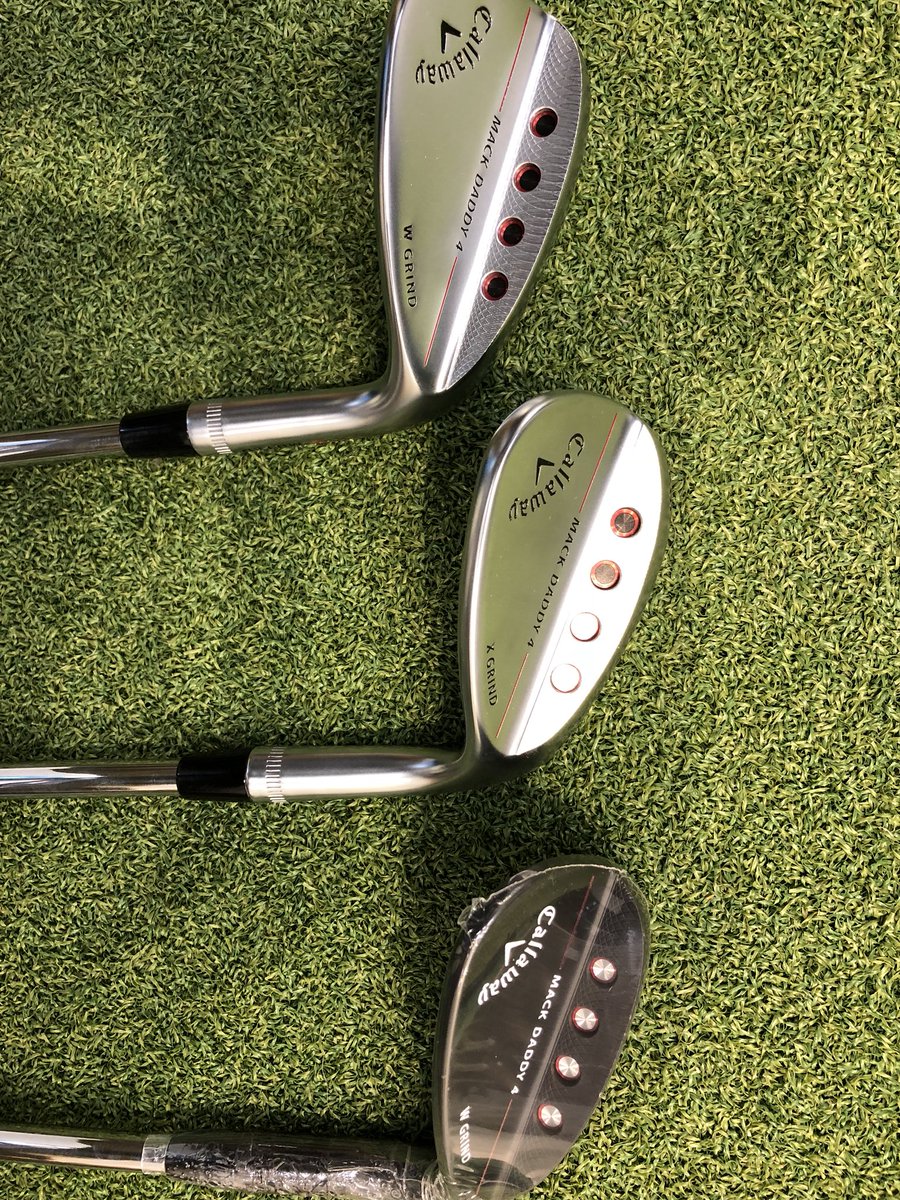 MikaPiltz's tweet photo. Nyt näitä sais #fitata @golfcenterfi :ssä⛳️ Komiat #wedget #Callaway #MackDaddy4 https://t.co/FEH5RIATrP
