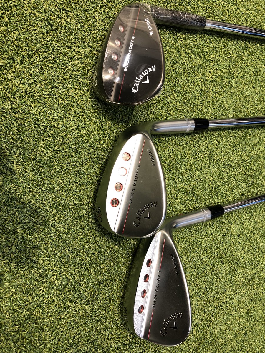 MikaPiltz's tweet photo. Nyt näitä sais #fitata @golfcenterfi :ssä⛳️ Komiat #wedget #Callaway #MackDaddy4 https://t.co/FEH5RIATrP