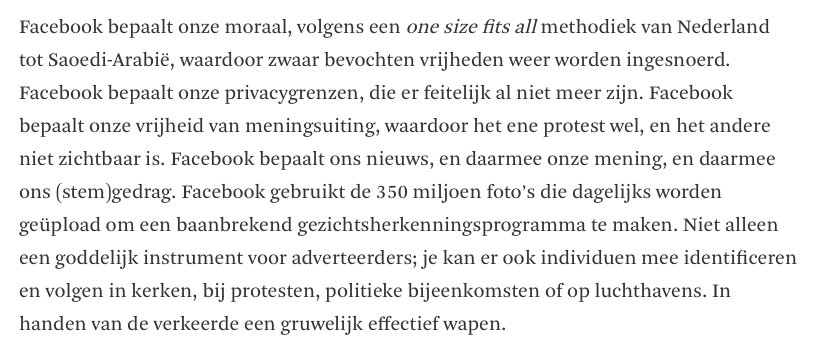 Facebook heeft Confirm.io overgenomen:
software die ID en gezichtsherkenning combineert voor identificatie
'voor onze eigen veiligheid' vn.nl/facebook-dysto… 
Doodeng! The Circle was not supposed to be an instruction manual!  #privacy #FB