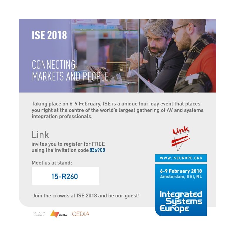 LinkConnect_'s tweet photo. Less than two weeks to #ISE2018. We will be there, and you? 

Take advantage of our free pass registration code and join us and @ETCInc in Hall 15 Booth R260 for a cup of espresso and to learn more about our products!

@ISE_Show #proaudio #audioengineer #AESorg #liveaudio https://t.co/kaLx0JNwsa