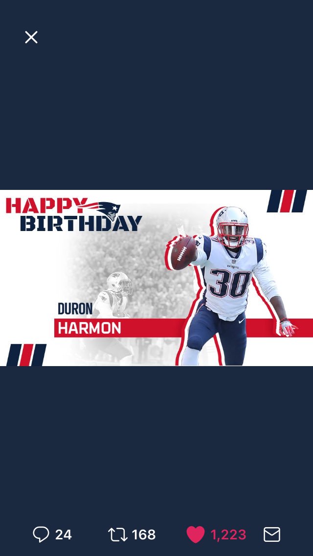 Happy Birthday Duron Harmon! 