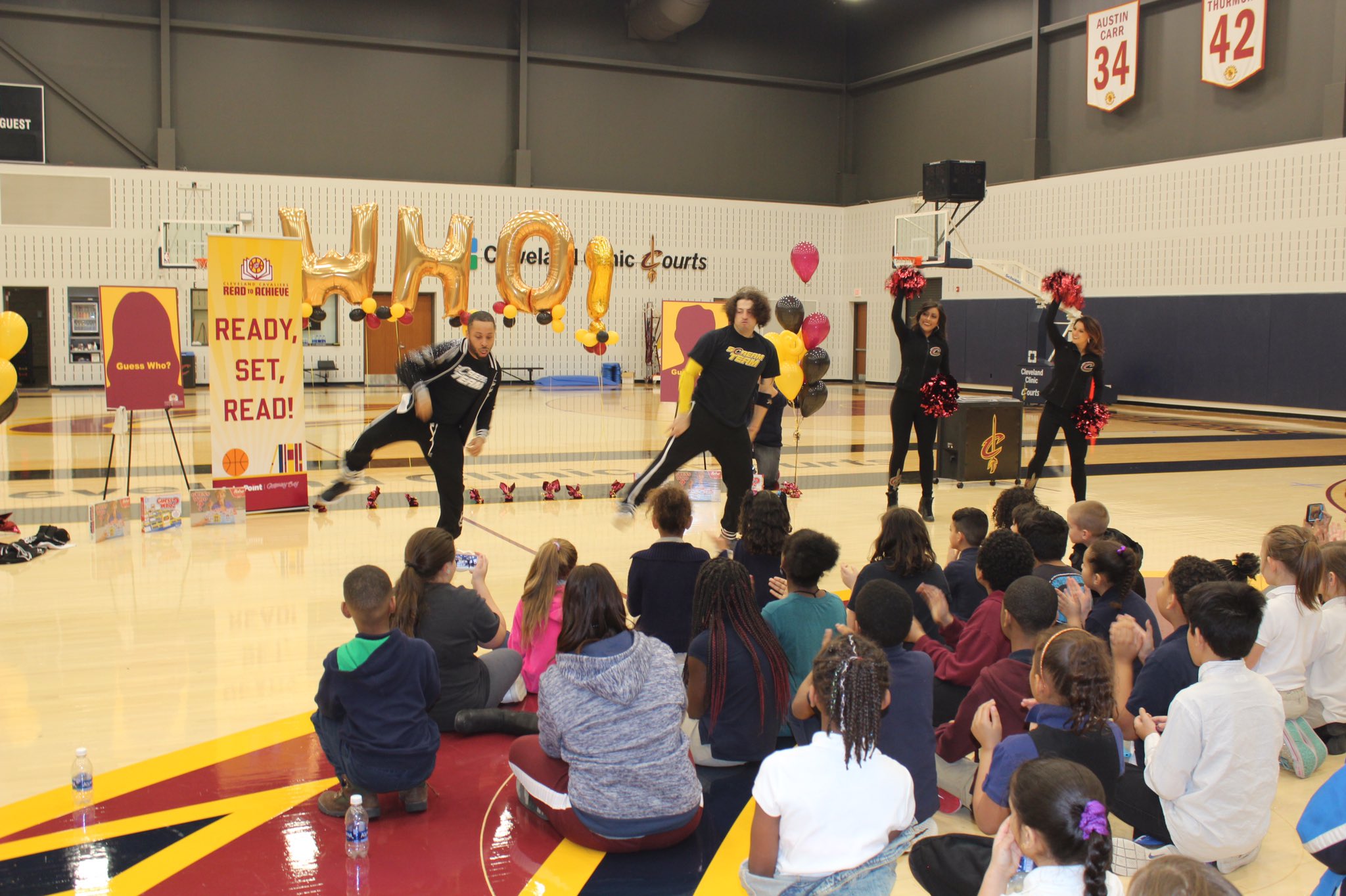 توییتر \ Cleveland Cavaliers در توییتر: «Guess who?... Cavs Edition! As  part of our “Read to Achieve” program (in association with @cedarpoint  &amp; @CastawayBayCP) students from the Horizon Afterschool Program at  Wilber