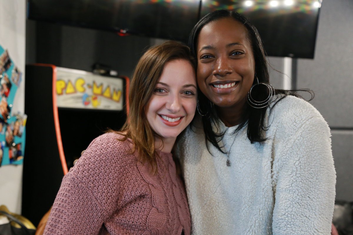 PionaireNetwork's tweet photo. WE WON ONE OVER! Shari thought @PreciousDavi was scary...then they laughed together, cried together, and...HUGGED IT OUT. #WinOverWednesday https://t.co/XdZ0kiTgis