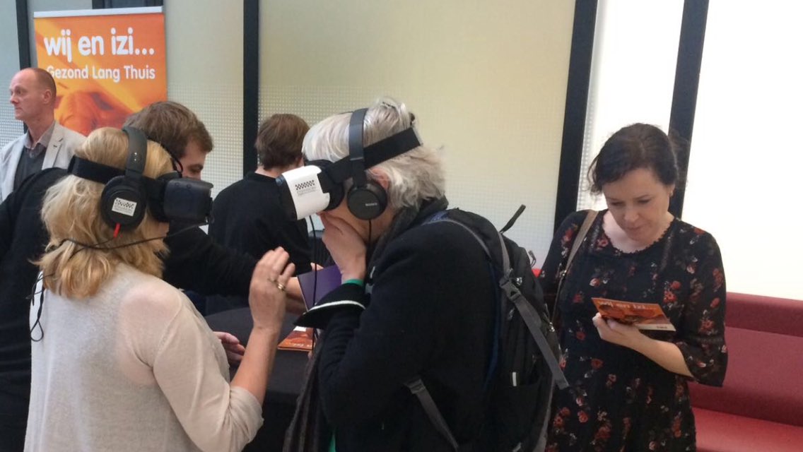 RamonLuijten's tweet photo. #eHealth meets #VirtualReality door @emansionNL. Persoonlijke verhalen maken ouderen bewust van kansen bij @HagaZiekenhuis @GemeenteDenHaag https://t.co/8vjDUiY9L7