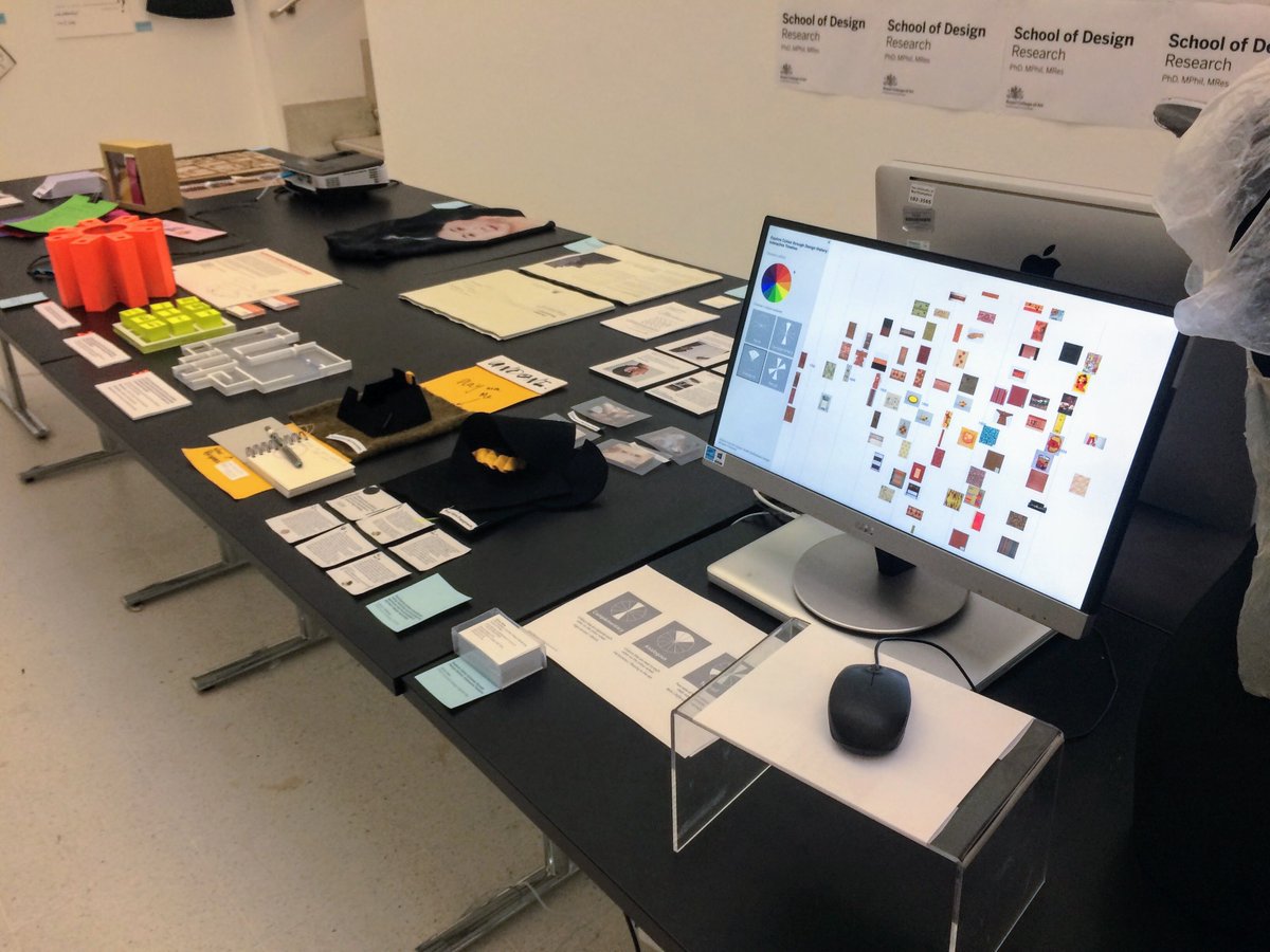 OliviaFVane's tweet photo. Had a great time exhibiting in the @RCA Work in Progress show last weekend. I showed an interface for exploring @cooperhewitt collection data through time by colour #rcawip #wip2018 https://t.co/rD3wWnKtyV