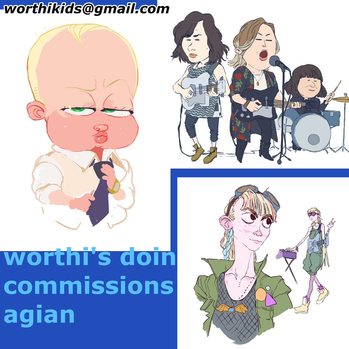 HEY Y'ALL!! I'm inbetween freelance jobs so I'm doing some commissions
there's no limit so come on down
grab a clown, fool around, etc. 
