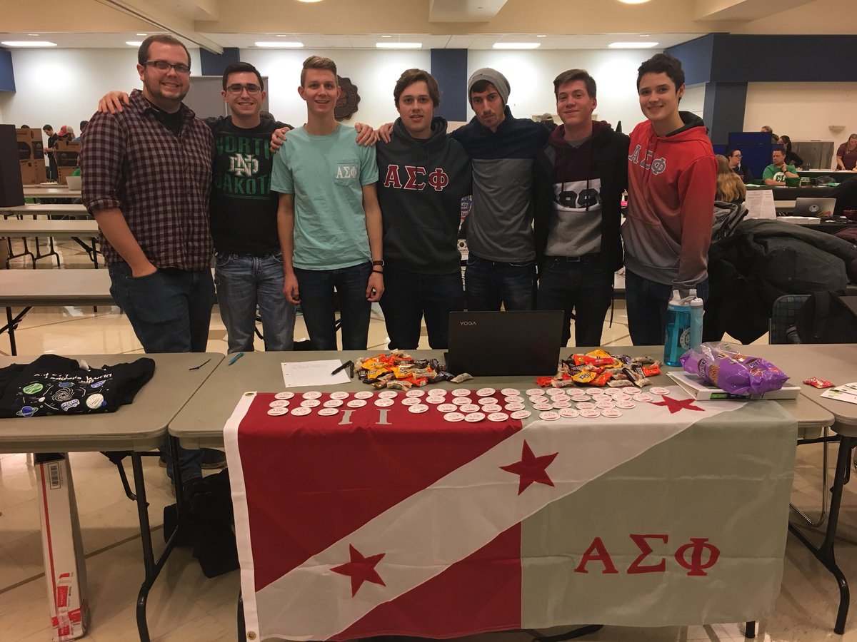 Come check out Alpha Sigma Phi’s booth at the student involvement for some free candy and find out who we are