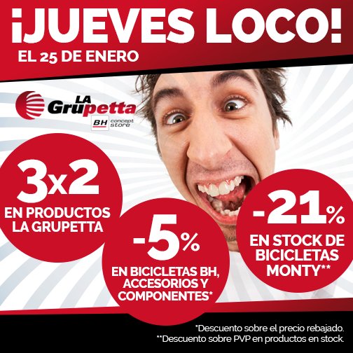 lagrupetta's tweet photo. ¿Quieres equiparte para el invierno? Las mejores #rebajas en #ciclismo las tiene nuestro Jueves Loco: #chaqueta, #chaleco y #culotte PEAU por solo 125,98€ con el 3x2. Solo mañana en La Grupetta.
https://t.co/1WzntRsf1m https://t.co/n6wU0e6ara