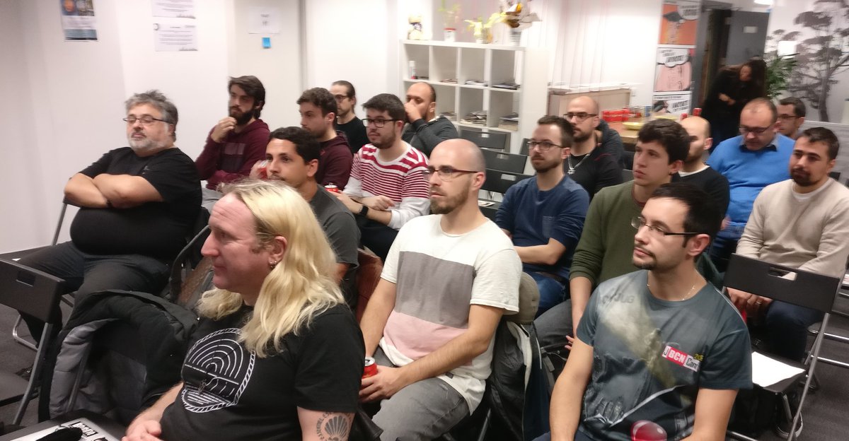 BarcelonaJUG's tweet photo. Our event about @hazelcast and #java8 by @kittylyst started at @ocadotech_es https://t.co/UIT5bKbndp