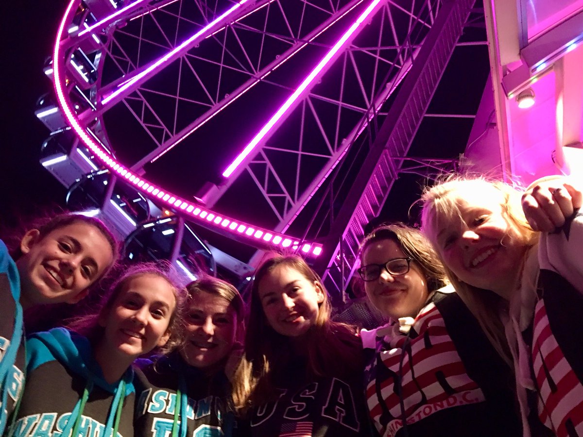 JayCBarbour's tweet photo. Day 2 exploring DC with our 8th grade Eagles! We visited Ford’s Theatre, toured the White House and Capital Hill, reflected at several monuments, ate dinner at the Hard Rock Cafe, and rode The Capital Wheel over the Potomac River at night! What a day! @SMSeagles16 https://t.co/HKcc23Tbxd
