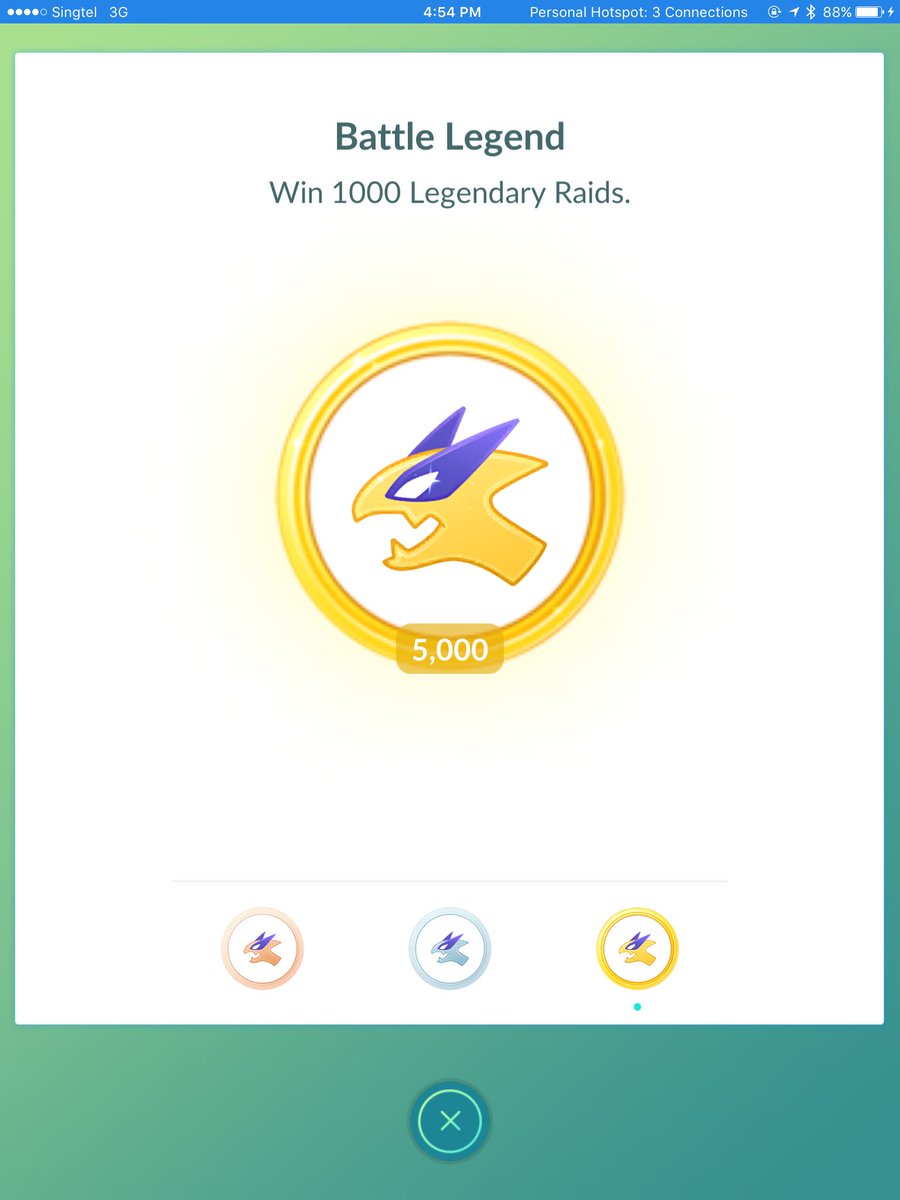 brandontan91's tweet photo. 5,000 Legendary Raids without Ex Raid Pass 😂 I know of many hardcore Level 40 players who have given up despite trying so hard to get the ERP. However, I will see how many Legendary Raids I am able to do without getting the pass 😬 

#pokemongo #legendary https://t.co/nkeMQurlpZ