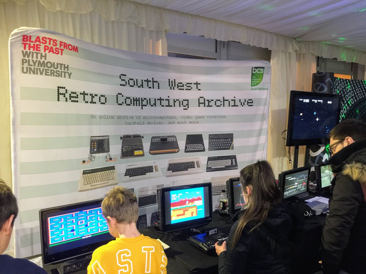 FutureSyncConf's tweet photo. Loved catching up with our #FutureSync17 sponsor @BCSSouthWest and reminiscing with some retro gaming at tonight’s @PlymUni #STEM showcase. https://t.co/0coYnzTWFE
