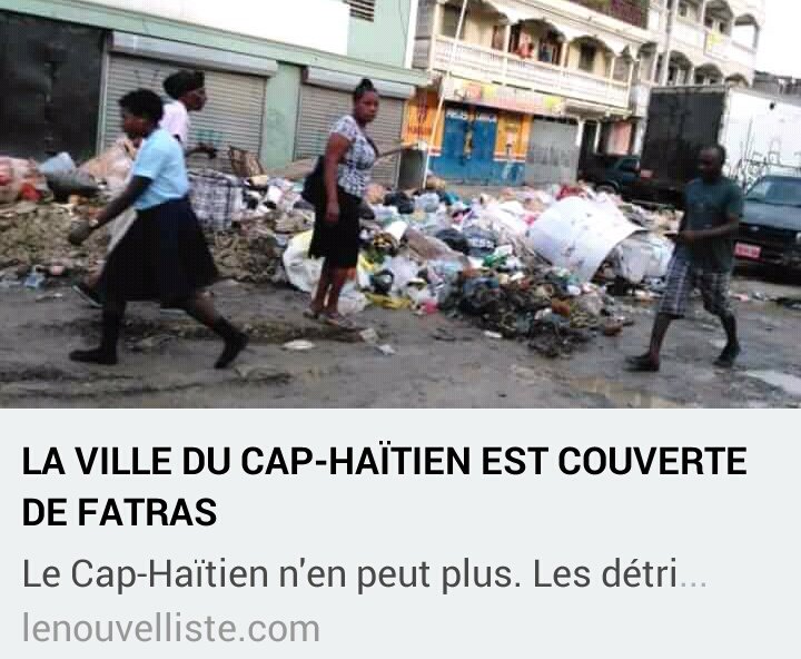 HaitiMania's tweet photo. #Haiti — 🇭🇹
Où sont les matériels récemment délivrés à @MairieduCap par @moisejovenel?
#AbaFatra https://t.co/ZZ6rqDrzR5