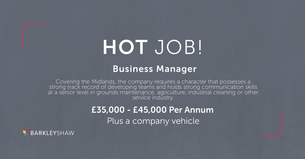 We are proud to be #recruiting for a people centric established business, who are currently recruiting due to new business wins. This Business Manager position includes a basic salary of up to £35K to £45K with future progression routes available: buff.ly/2n9qz7A #vacancy