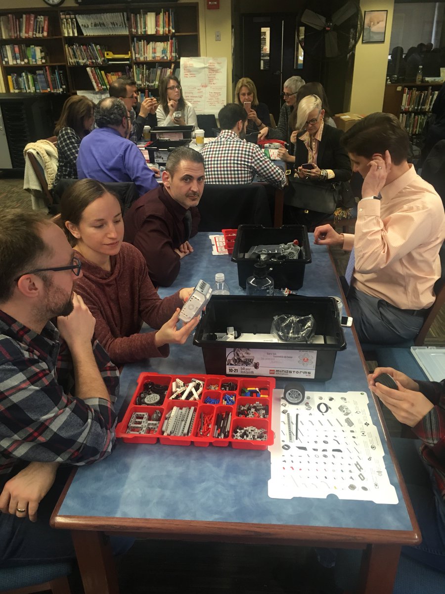 Port Chester MS hosting teachers and district leaders part of the LHRIC/CS STEAM Academy. #pcpride