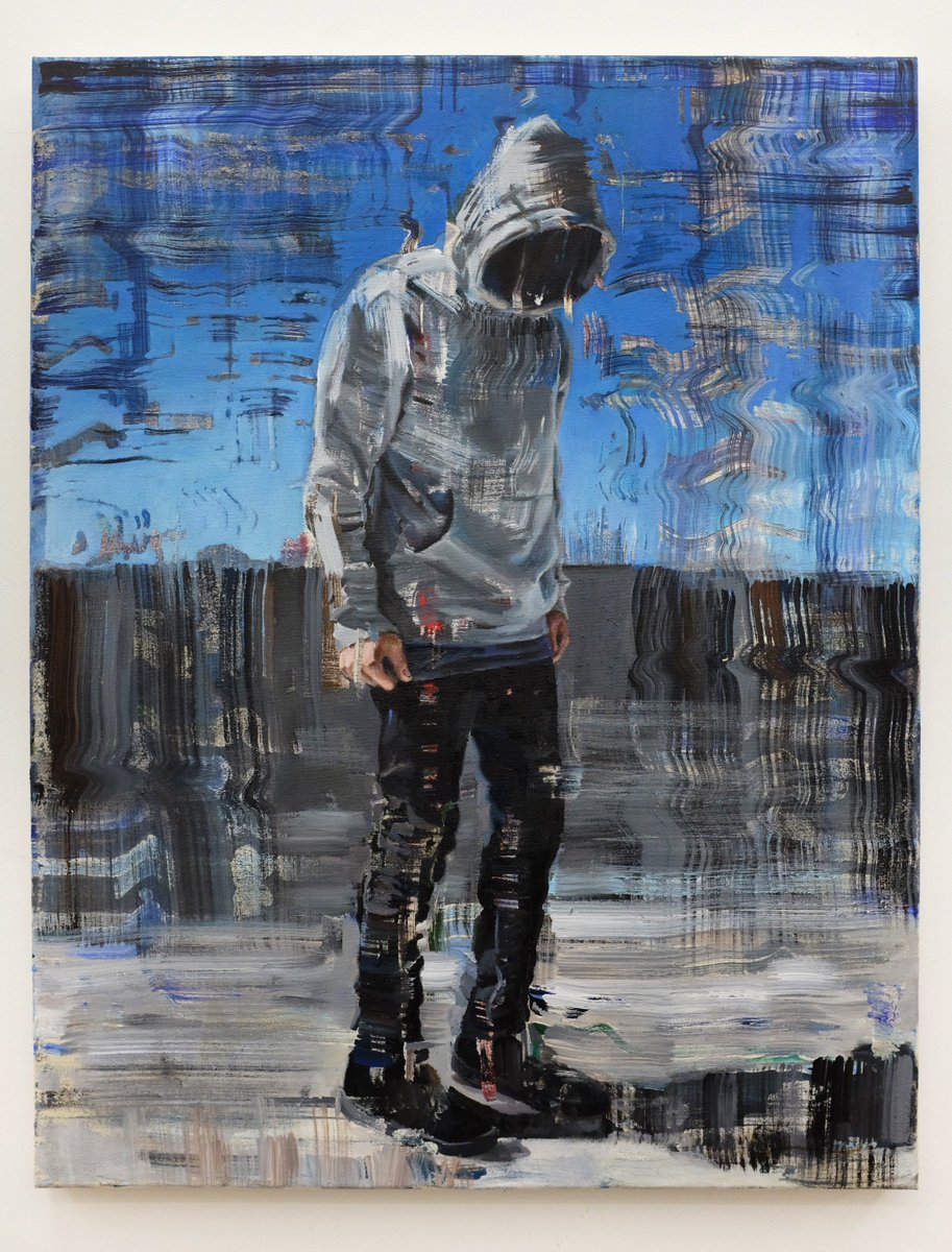 deenesh_G's tweet photo. Modern Monk, oil and acrylic on canvas © Dénesh Ghyczy, 2017 #contemporaryart #art #artwork #painting #style #berlinart #hoodie https://t.co/TqWPveM2bC
