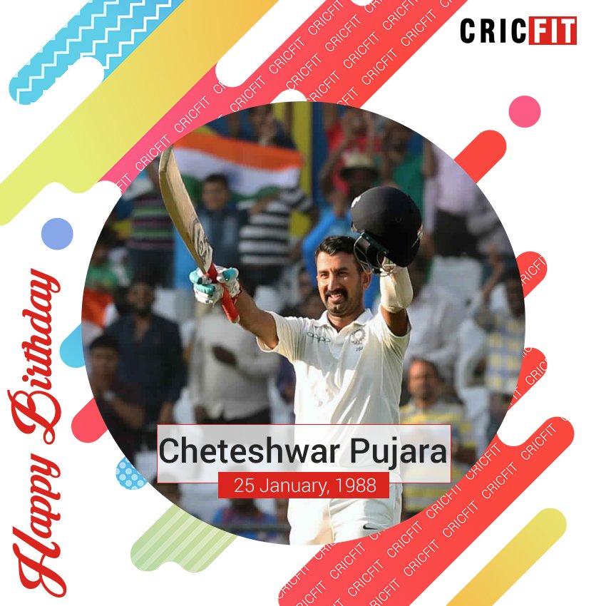 Cricfit Wishes Cheteshwar Pujara a Very Happy Birthday! 