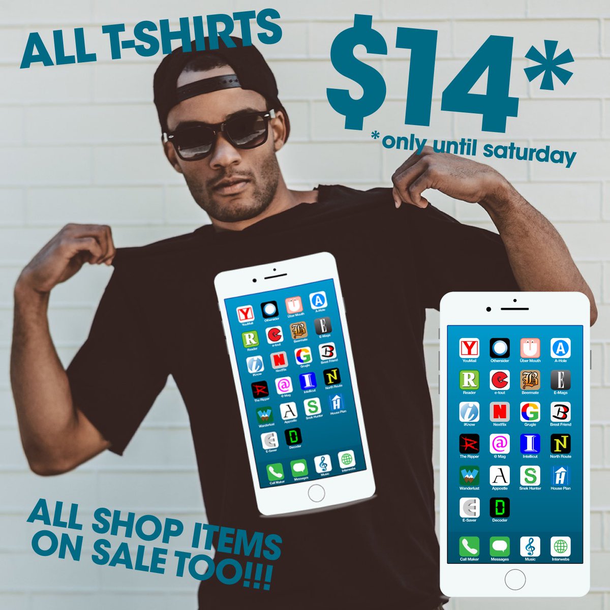 deancoledesign's tweet photo. All #tshirts in the #shop are #onsale for $14 until #saturday @TeePublic. Check out my stuff! All items are on sale also!
https://t.co/wIHoi6d8sx
#totelife #saveme #yourebeingbrainwashed #donttrustatoms #deancoledesign https://t.co/5yWOzbpEuR
