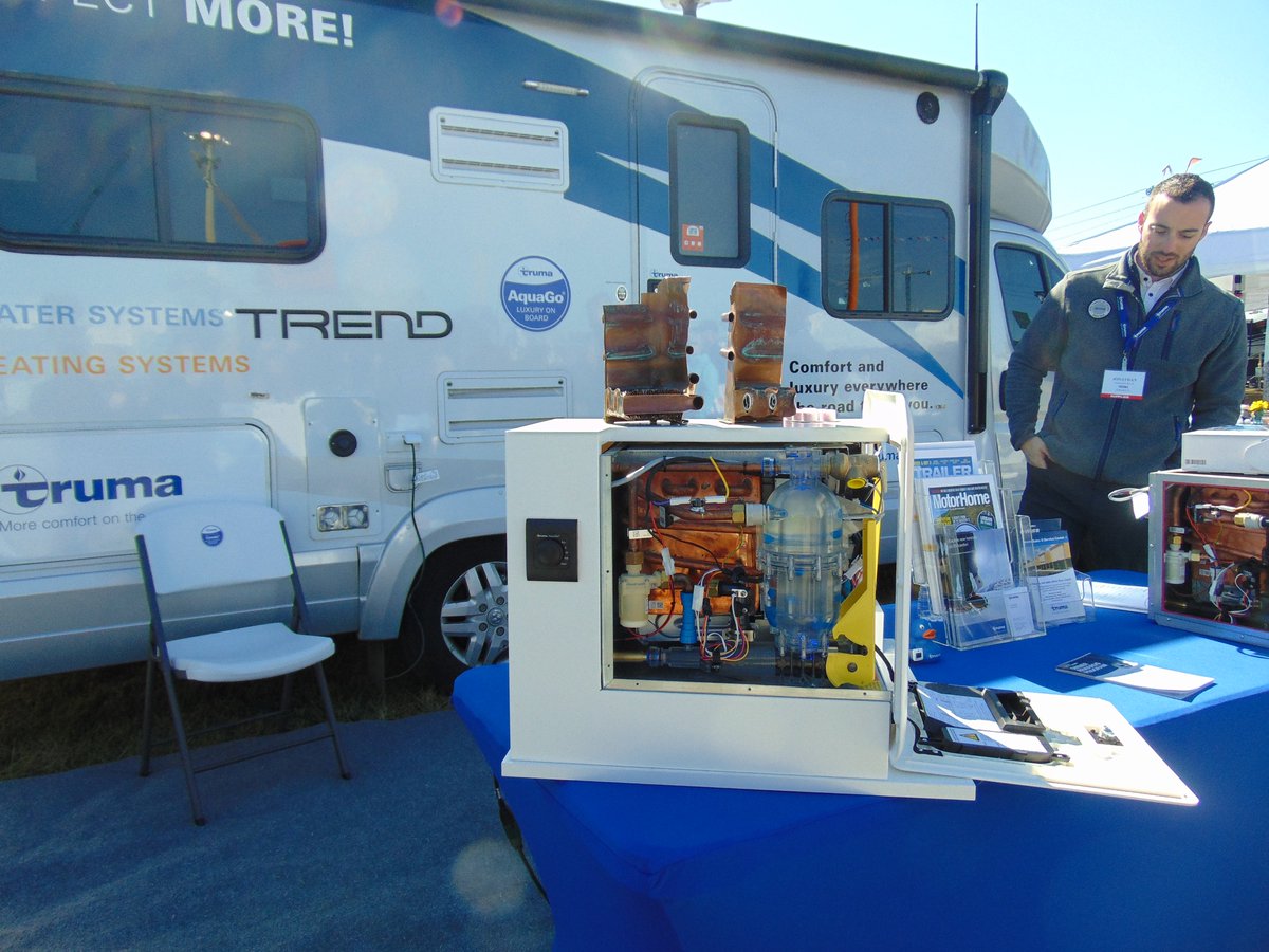 Truma_NA's tweet photo. If you visited us at the #FloridaRVSuperShow last week, it was great seeing you! #TrumaComfort #RVing https://t.co/24o9RomxfN