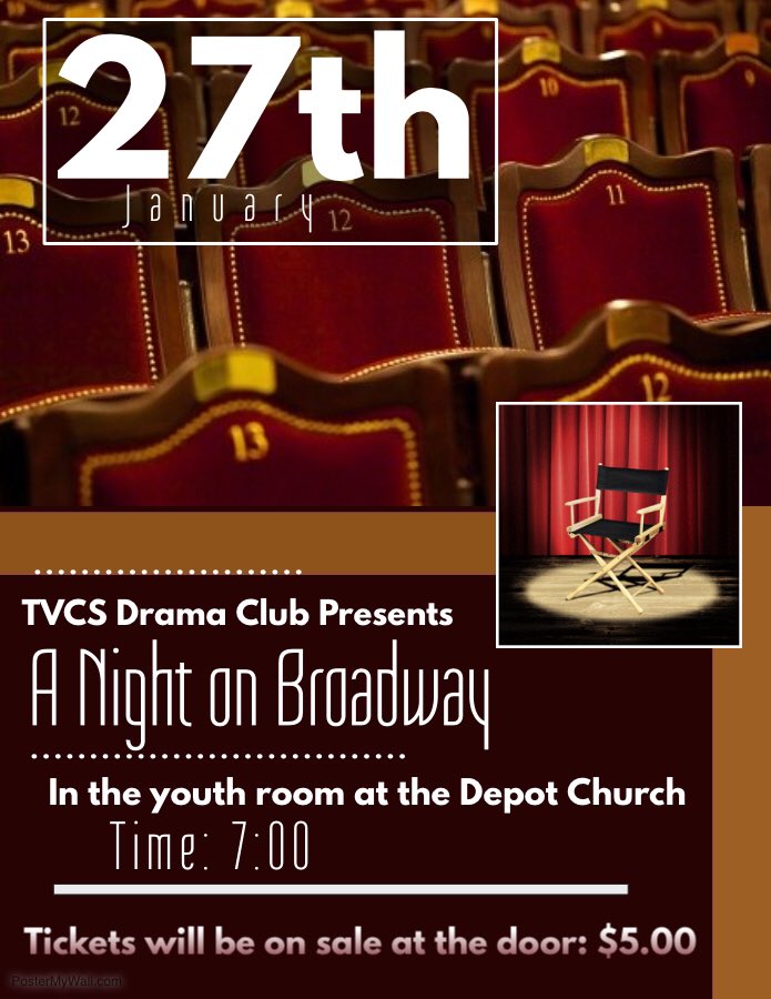 TVCSLions's tweet photo. Come and support the Drama Club this Saturday https://t.co/XkJHBfASjm