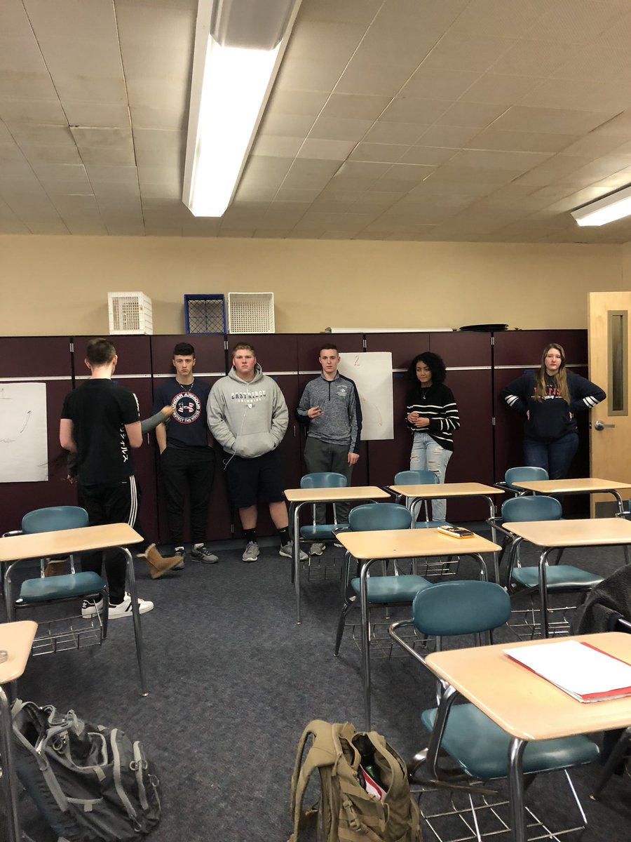 bvanness21's tweet photo. Four corners SOS..students looked at equation and went to the poster they thought was correct and end behavior in Algebra 2 class.  #spotlightonstrategies @AnsonEa23 @Eastridge_EICSD https://t.co/yemQsNa52g