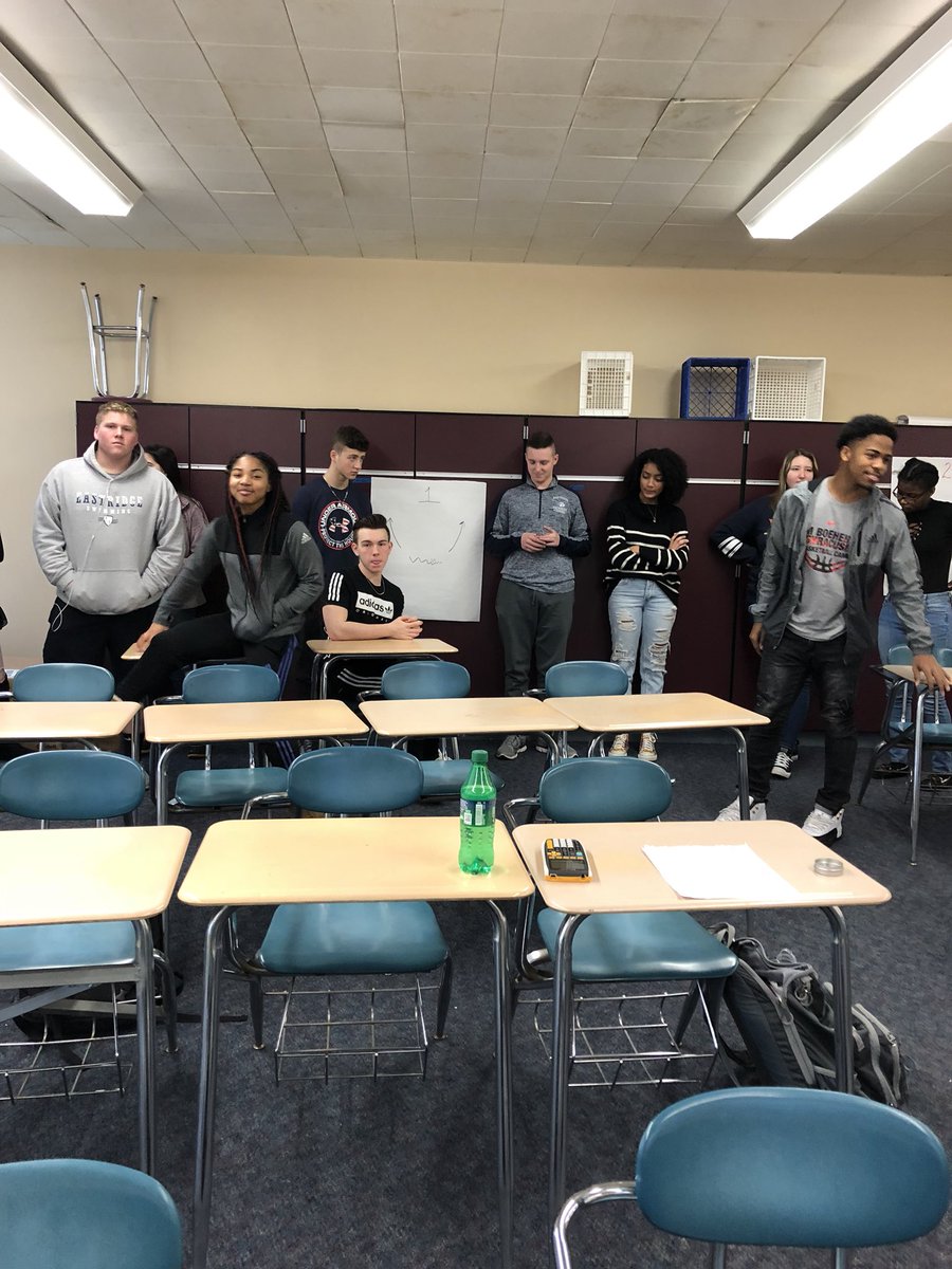 bvanness21's tweet photo. Four corners SOS..students looked at equation and went to the poster they thought was correct and end behavior in Algebra 2 class.  #spotlightonstrategies @AnsonEa23 @Eastridge_EICSD https://t.co/yemQsNa52g