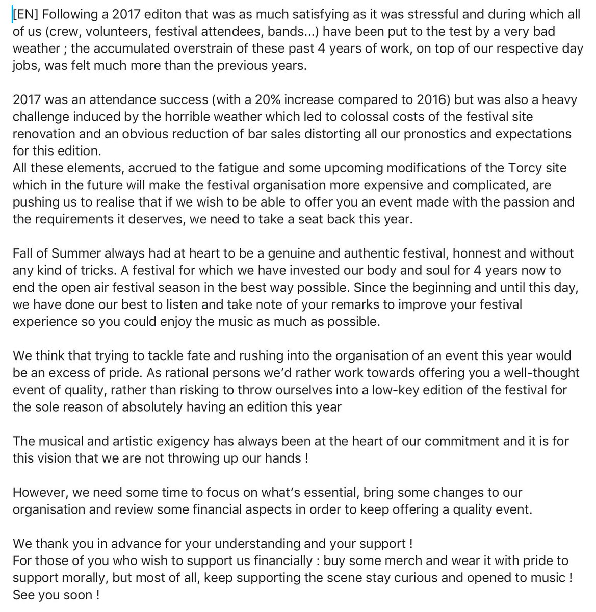 FallOfSummer's tweet image. Important announcement about the Festival to be read here : facebook.com/FallOfSummer/p…