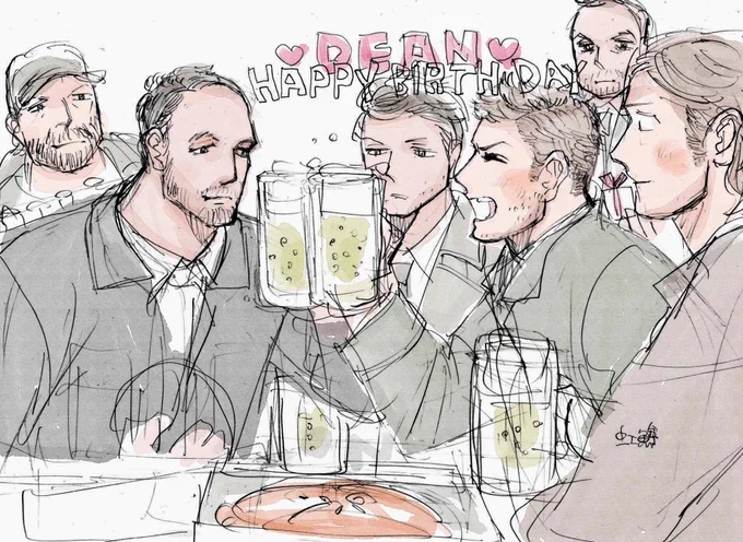 1/24ディーンはぴば! #HappyBirthdayDeanWinchester 