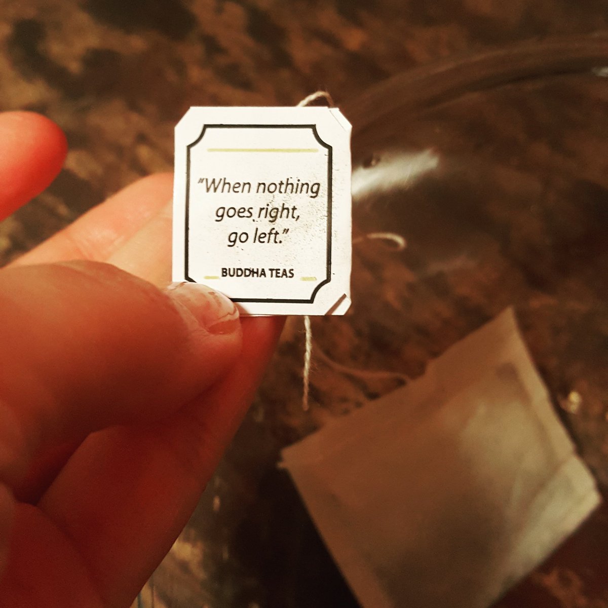 SamGarlandNYC's tweet photo. When nothing goes right, go left. #WordsToLiveBy https://t.co/JjMk6DKHsC