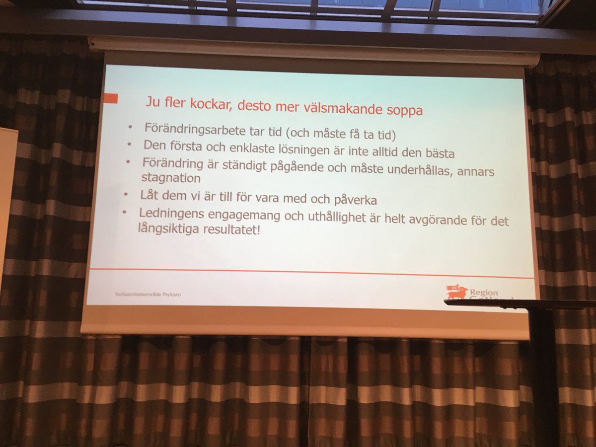 hannek12's tweet photo. Marie Härlin berättar om deras fantastiska arbete på Gotland för PCV inom psykiatri. #personcentrerad https://t.co/My8o9IM7RK