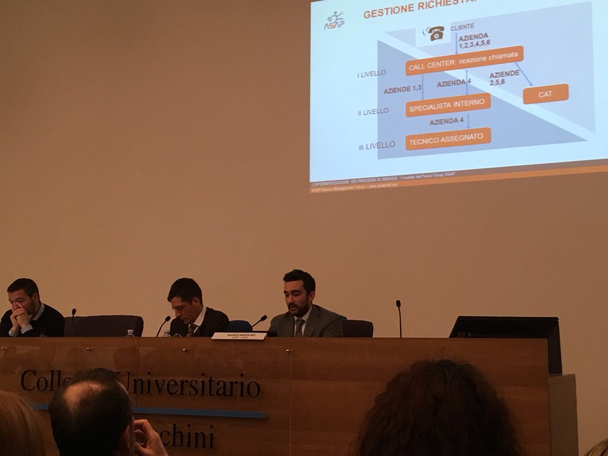 <a href="/MarcoArdolino/">Marco Ardolino</a> di <a href="/AsapSMF/">Asap SMF</a> presenta i risultati del #focugroup sulla #digitalizzazione dei processi di #service #ASAPFORUM #servicetransformation #industry40 <a href="/RiseLabUNIBS/">Laboratorio RISE</a>