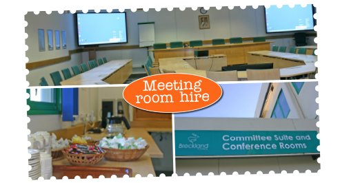 Planning a business meeting, conference or training event? We’re just off the A47 with free parking &amp; wireless internet access. Rooms can be configured to suit your needs breckland.gov.uk/roombookings