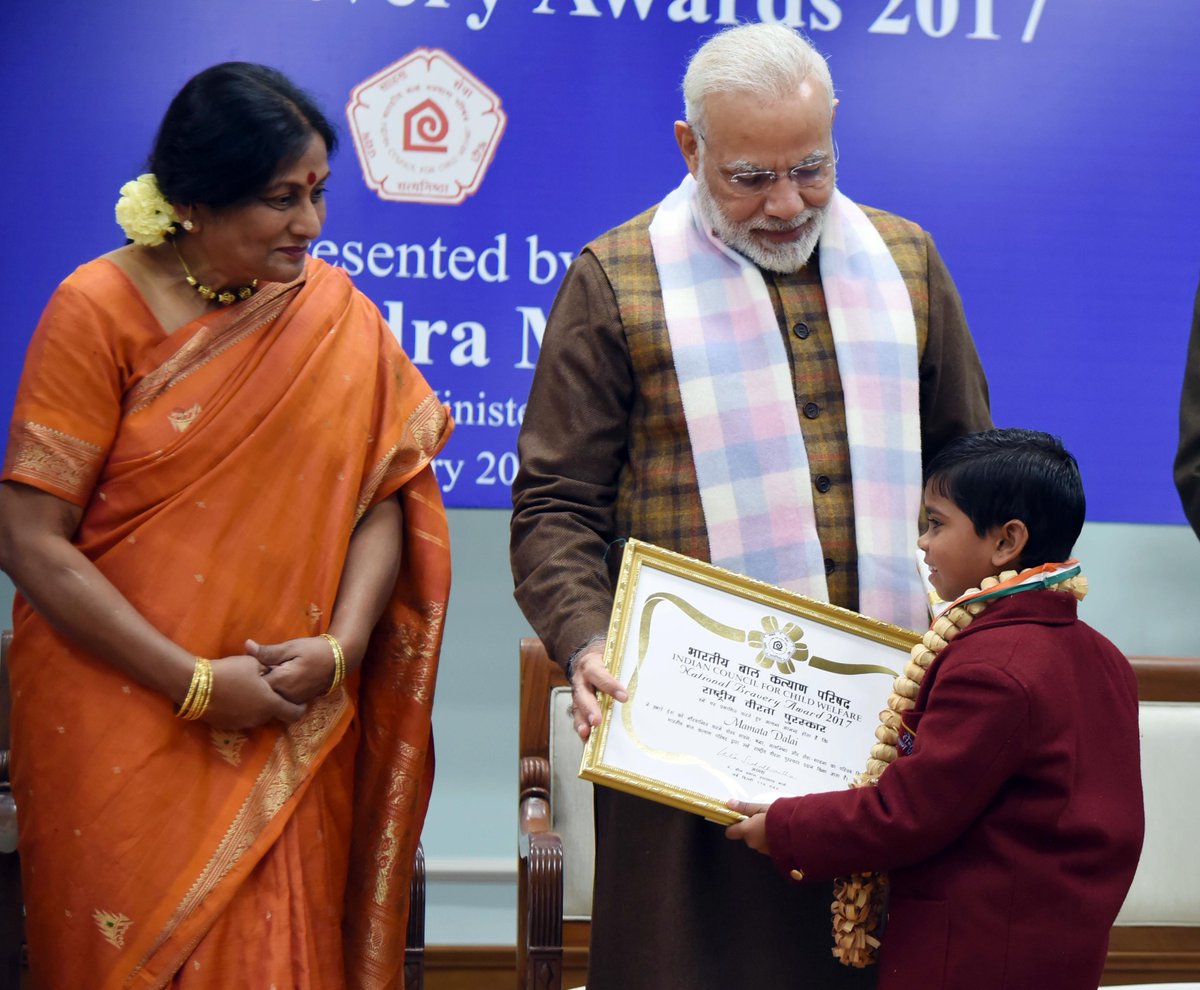 narendramodi's tweet photo. Mamata Dalai from Odisha’s Kendrapara is an inspiration for everyone. https://t.co/u6kBorhIE2