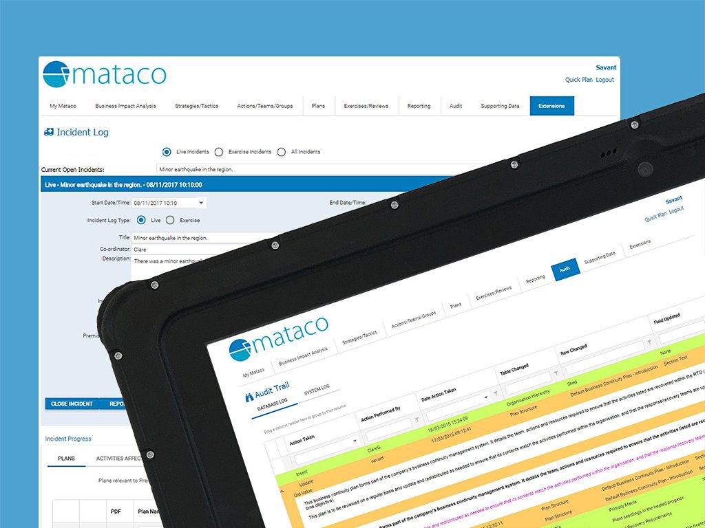 Mataco_BCM's tweet image. Have you got your business continuity plan in place? Using @Mataco_BCM from  @savant_limited will help run your business under normal conditions should an emergency occur. Visit mataco.co.uk  for more product information  #BusinessContinuity  #Riskmanagement