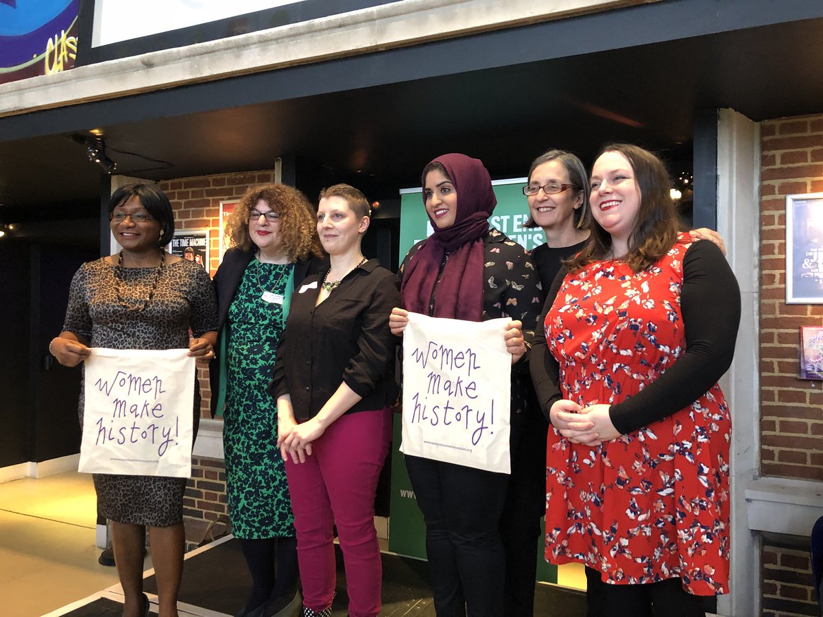 Great afternoon at launch <a href="/EEWomensMuseum/">EastEndWomen'sMuseum</a> with <a href="/HelenPankhurst/">Helen Pankhurst</a> - we look forward to visiting the new museum in 2019!