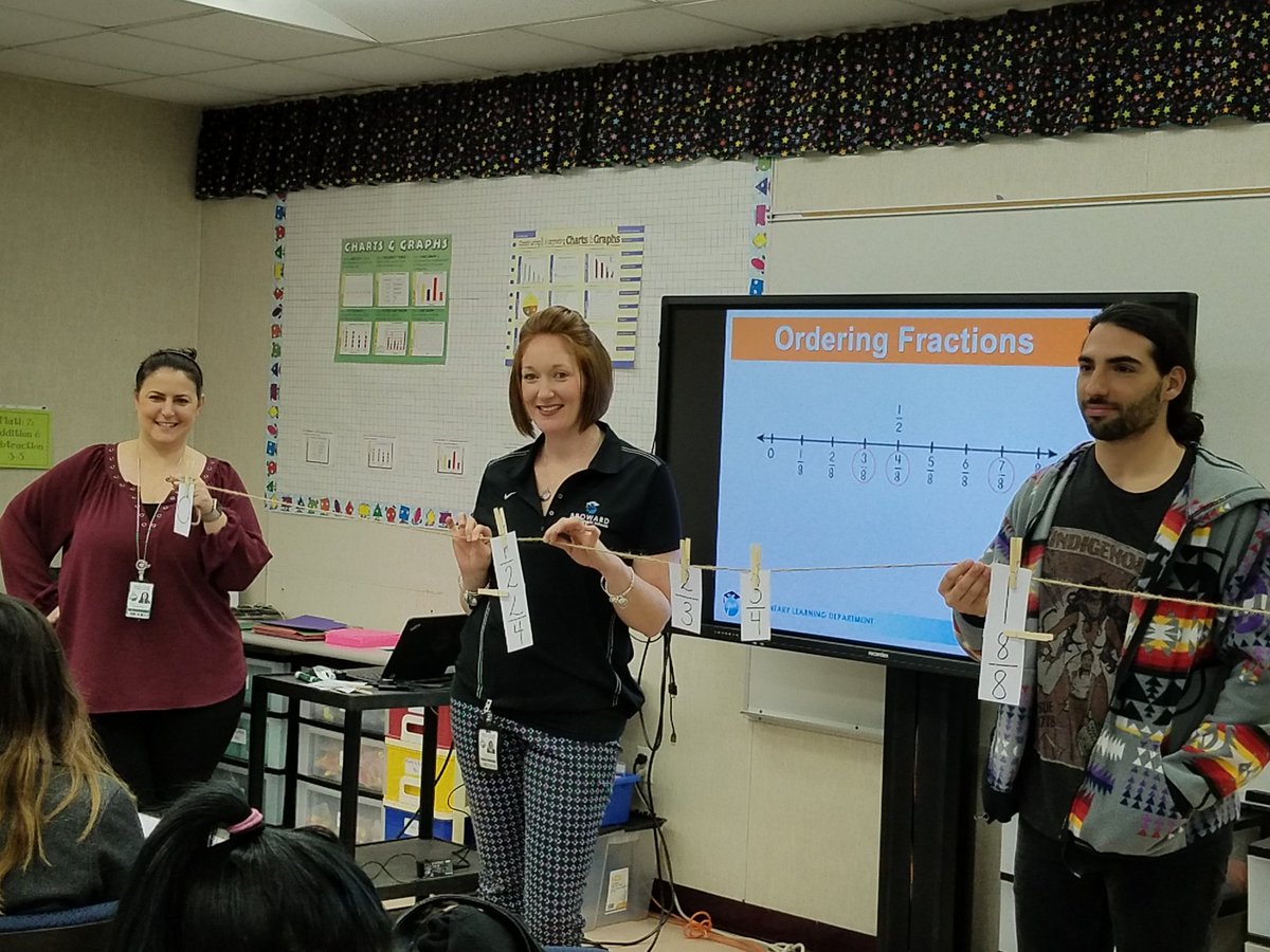 Using Benchmark Fractions to place fractions on a number line in our Math Fraction PD with Heidi and Anastasia. @BCPSElementary  <a href="/BCPS_ElemMath/">BCPS Elementary Math</a>
