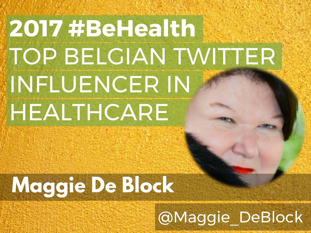 DigitalHealthBE's tweet photo. And the #BeHealth top influencer of 2017 is.... @Maggie_DeBlock!

The Belgian Federal Minister of Social Affairs and Health was by far the most mentioned and was one of the most retweeted Twitter users. 

Congratulations to Maggie and her social media team! 🥇 https://t.co/sszEzykimI