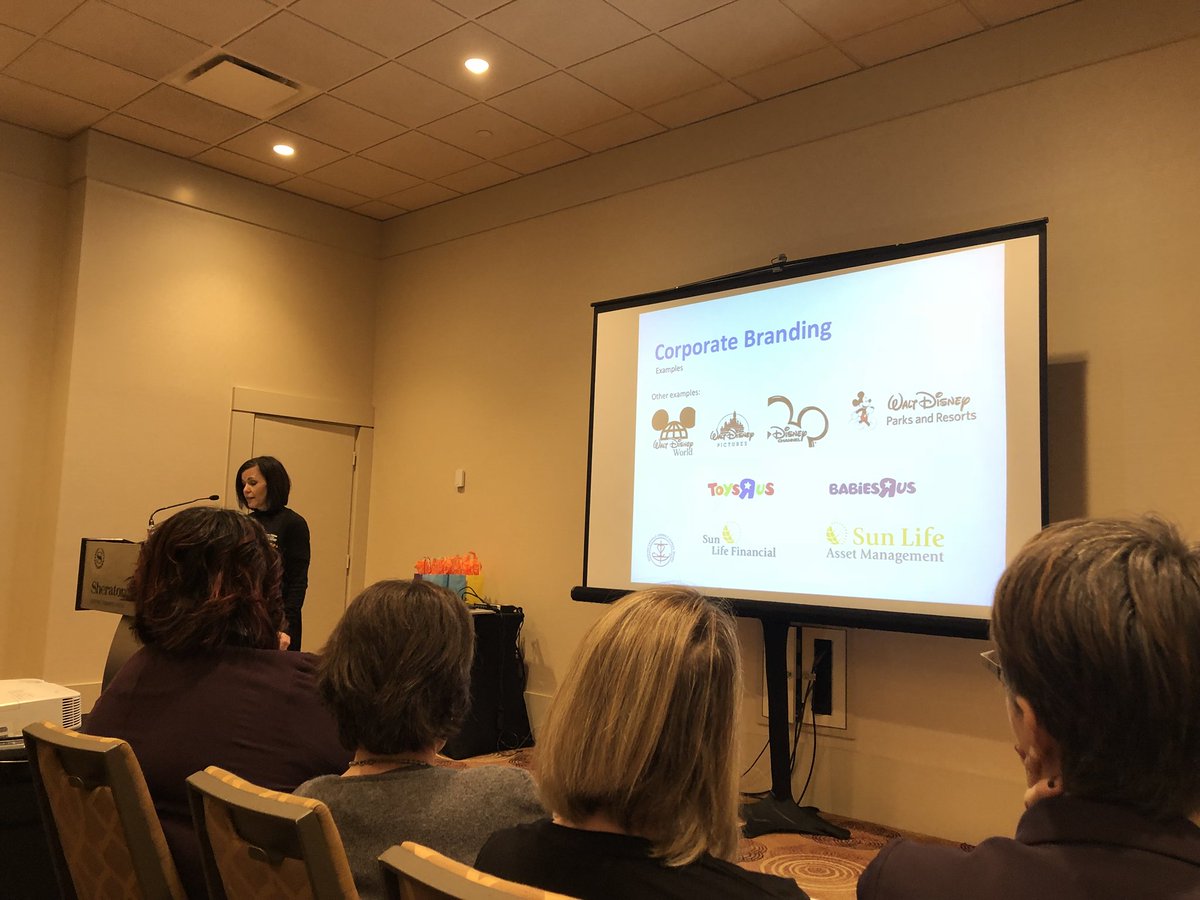 ShawnMcKillop's tweet photo. Listening to my colleague from @DurhamCatholic discuss branding best practices with the example of their award-winning international education program. It starts with research and modelling from great brands. #CACELearn https://t.co/4nrZX4GdVa
