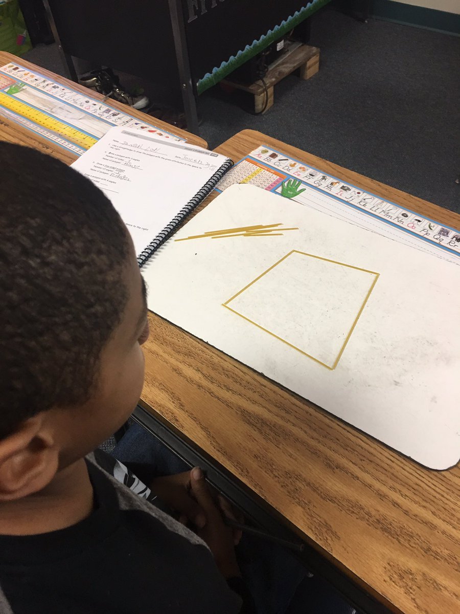 lorettadailey35's tweet photo. Students are building, identifying, and analyze  two-dimensional shapes with specified attributes using spaghetti noodles. https://t.co/tcSTC8NHiF