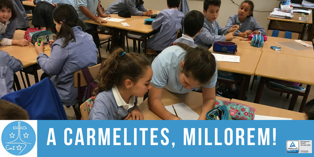 carmelitestgn's tweet photo. #ADMTWC #VIUCARMELITES la millora continuada sempre present a l'escola. Aquesta setmana, enquestes de satisfacció per a les famílies i alumnes de primària. Què en penseu dels PMV? #QUALIC @escolanova21 @PQ_FECC @FeccComunicacio https://t.co/pOF8mv2SyD