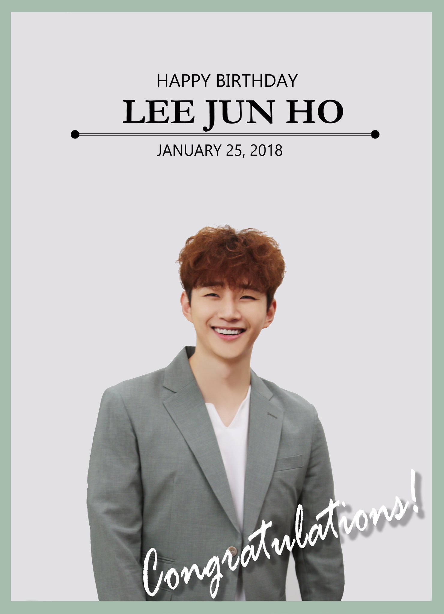 Hi happy birthday lee junho 