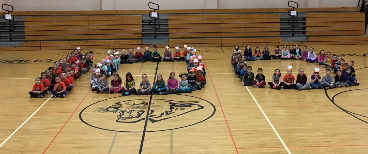 The North Daviess Elementary first grade students are celebrating the 100th day of school!
